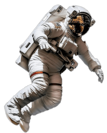 Kosmos Dijital uçan astronot